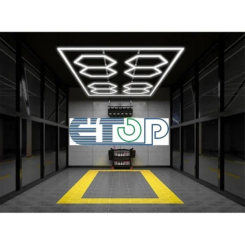 Jelivey E-top LED Commercial Vehicle Work Lights Led Hexagon Light Garage Hexagon Led Light For Ceiling WHITE-Coldwhite