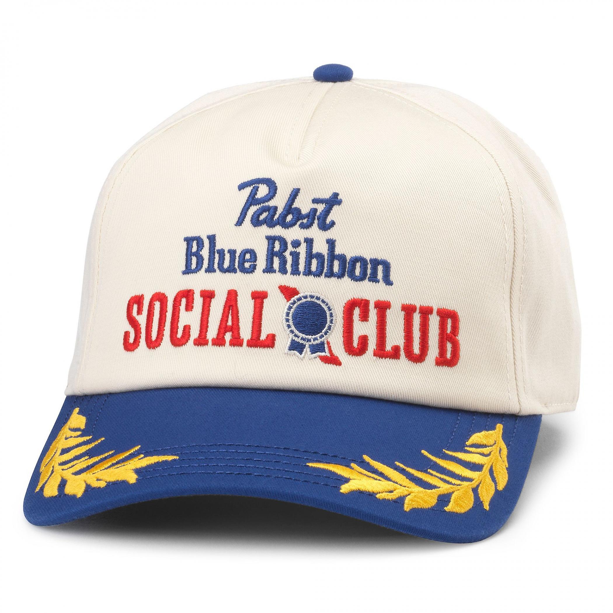 Beers Pabst Blue Ribbon Social Club Captain Adjustable Hat Multi-Color