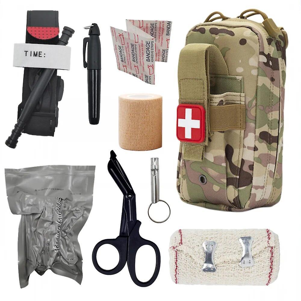 Jhshop Tactical First Aid Kit EDC First Aid Kit Molle IFAK Kit EMT Medical Kit Survival Military Tourniquet Bandage Israel Bandage CP