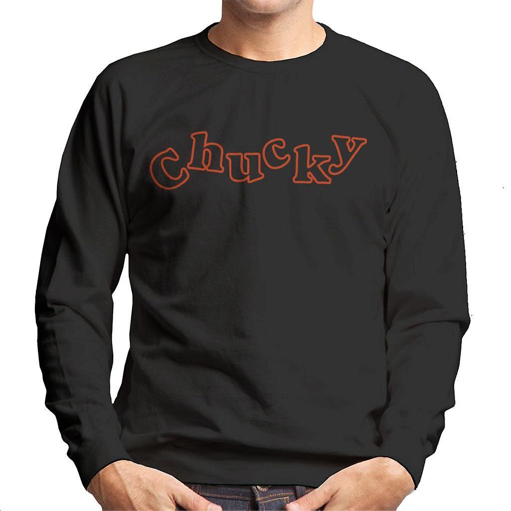 Chucky Playful Font Men's Sweatshirt Black X-Large