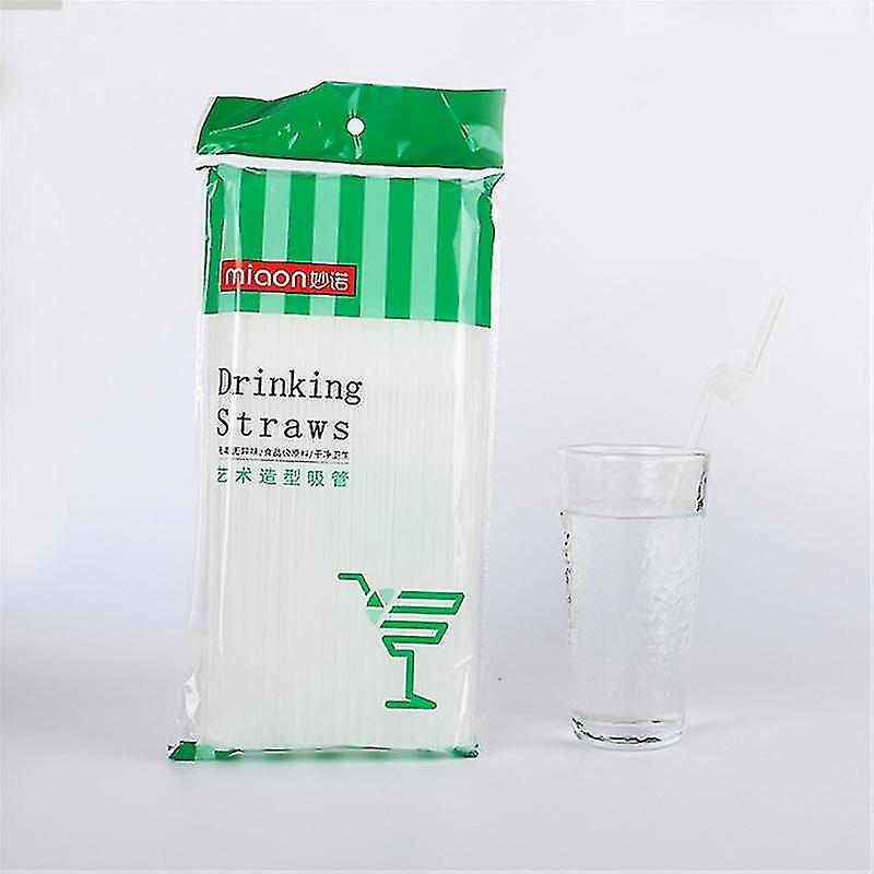 Tianzun 200pcs 10 Inches Disposable Drinking Straws Plastic Straws Extra Long Assorted Bright Colors Blcak Transparent