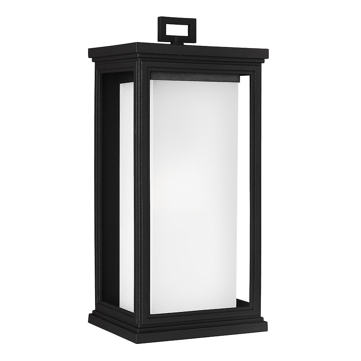 Roscoe 1 Light Outdoor Large Wall Lantern Light Black IP44 E27