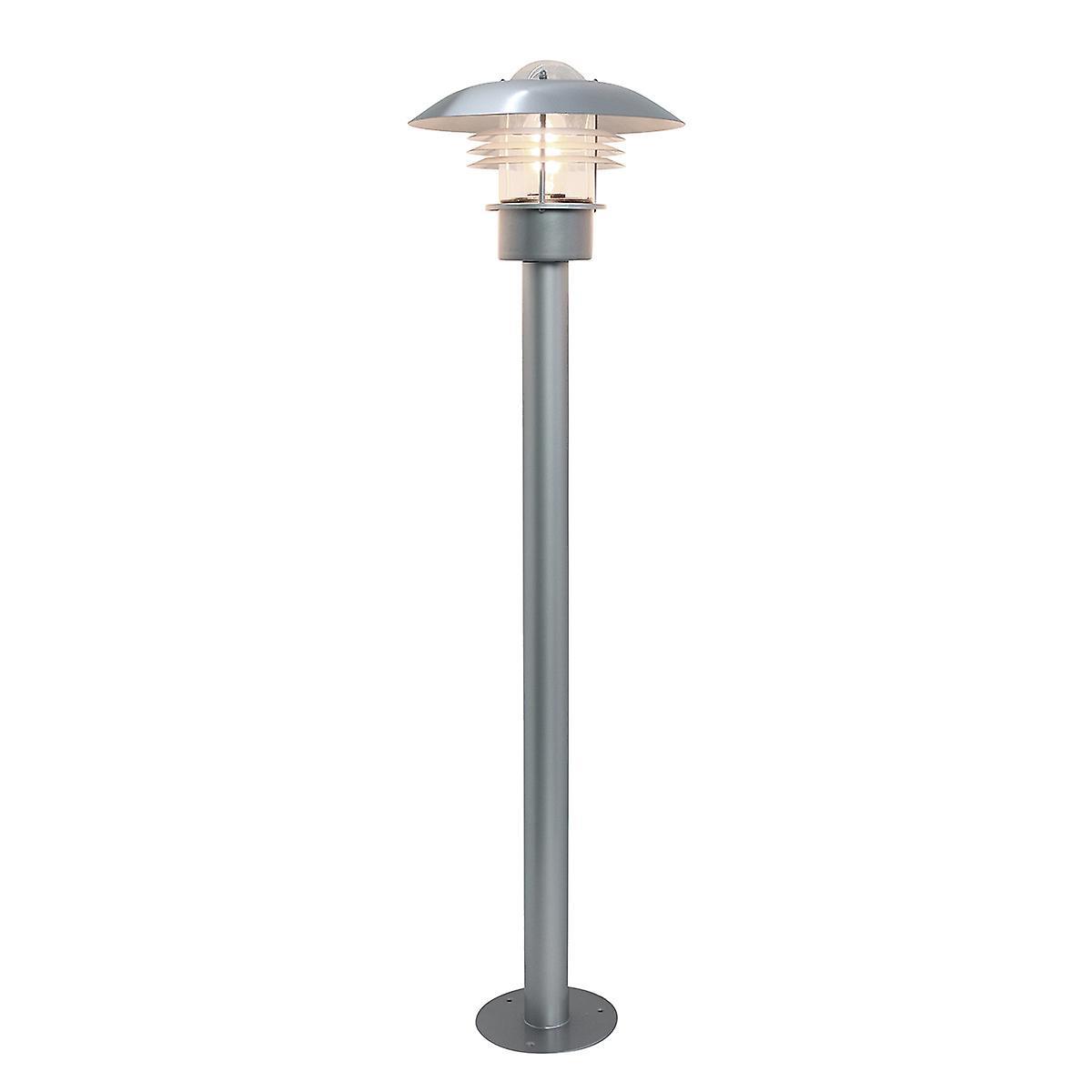 Malmo 1 Light Outdoor Post Lantern Silver 304 Ss IP44 E27