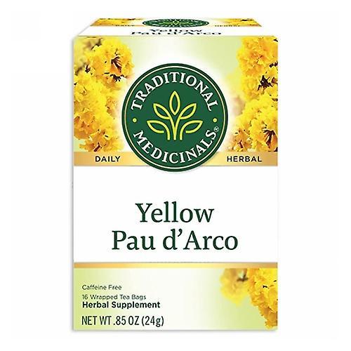 Traditional Medicinals Teas Traditional Medicinals Pau D'Arco Herbal Tea, Yellow 16 Bags (Pack of 1)