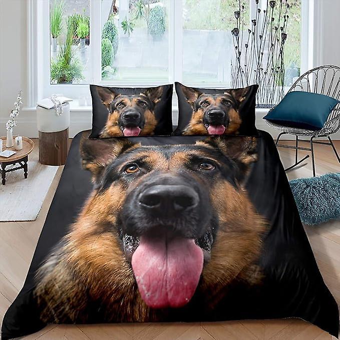 Duvet Cover Sets Dog Duvet Cover German Shepherd Bedding Set For Kids Boys Adults 3d Dog Print Comforter Cover Animal Theme Bedspread Cover Decor B...