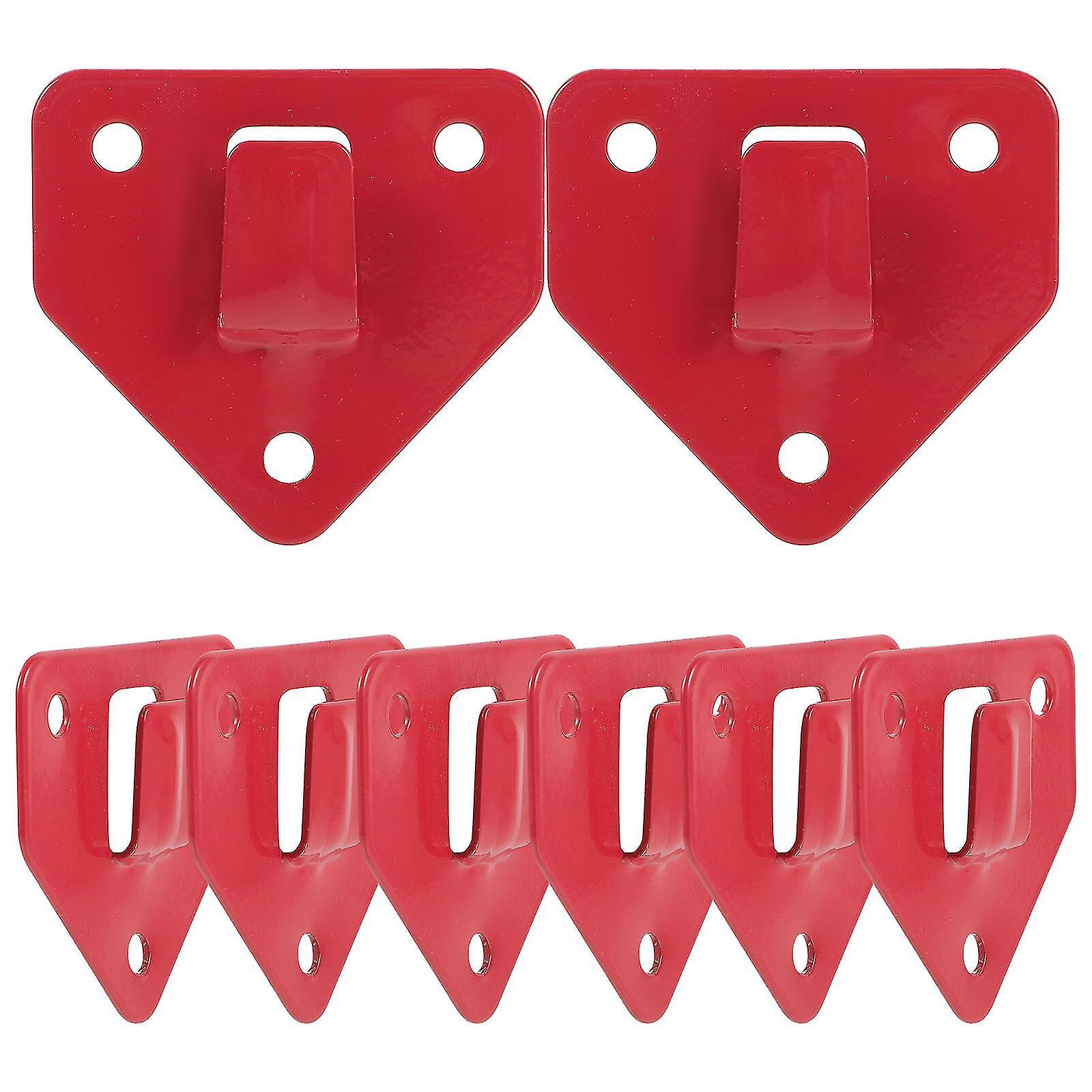 Unbrand 8 Pcs Wall Mount Fire Extinguisher Hook Heavy Duty Fire Extinguisher Bracket Holder