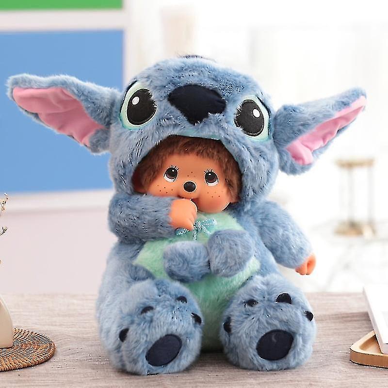 Youlaicai Cartoon Monchhichi Stitch Plush Doll Kawaii Soft Toy For Children_Jan