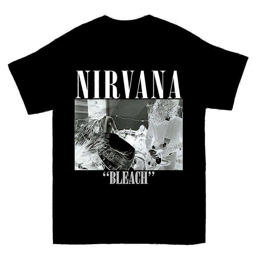 RockShark Vintage Rare Nirvana Bleach Kurt Cobain Sweatshirt T-shirt Black XXL