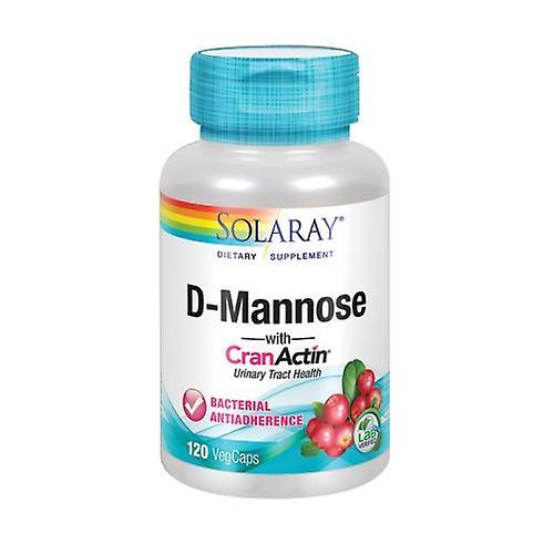 Solaray D-Mannose With CranActin,1000 Mg ,120 Veg Caps (Pack Of 1)