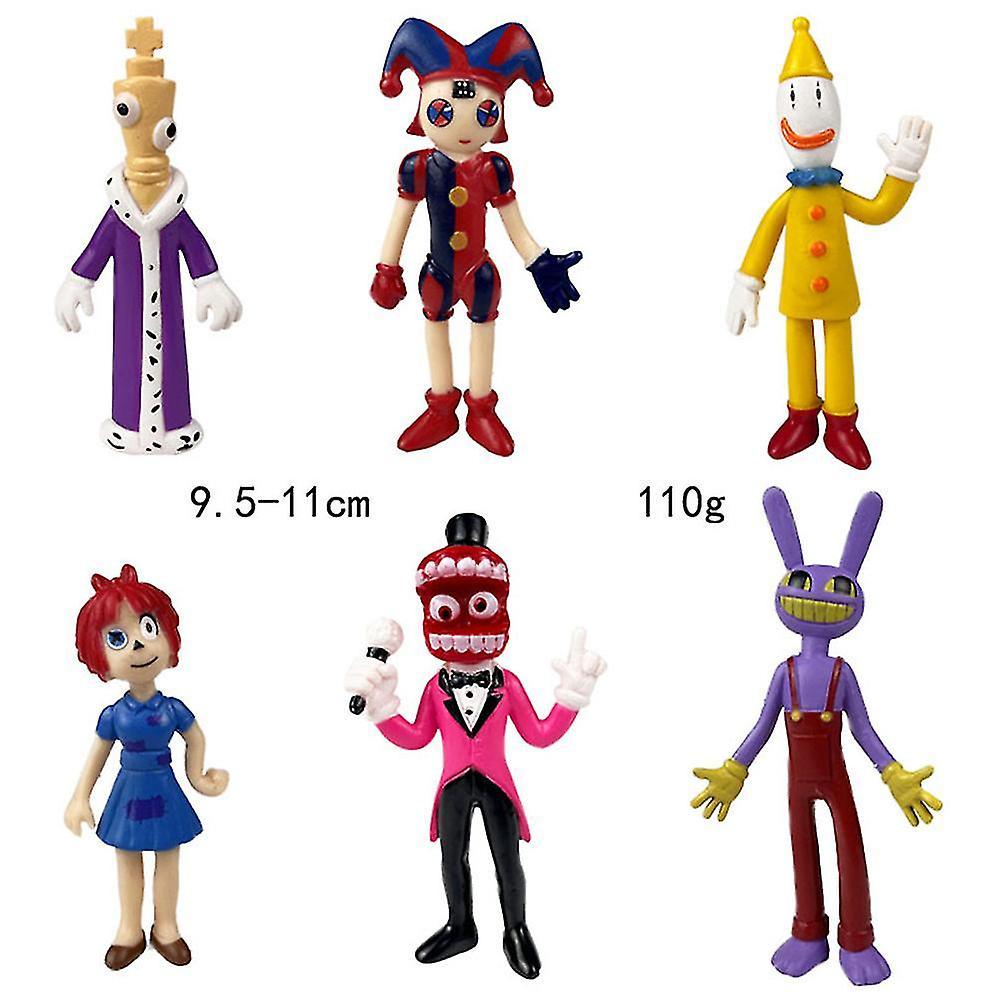 Unbrand The Amazing Digital Circus Action Figures Set Toy Jax Pomni Caine Ragatha Figurines Party Cake Topper Set A