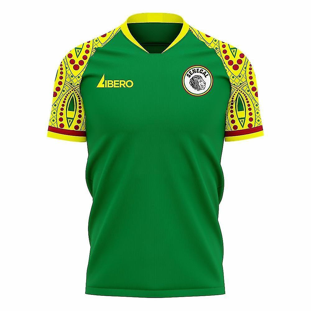 Libero Sportswear Senegal 2023-2024 Away Concept Football Kit (Libero) Green XXL 50-52 inch Chest (124/136cm)