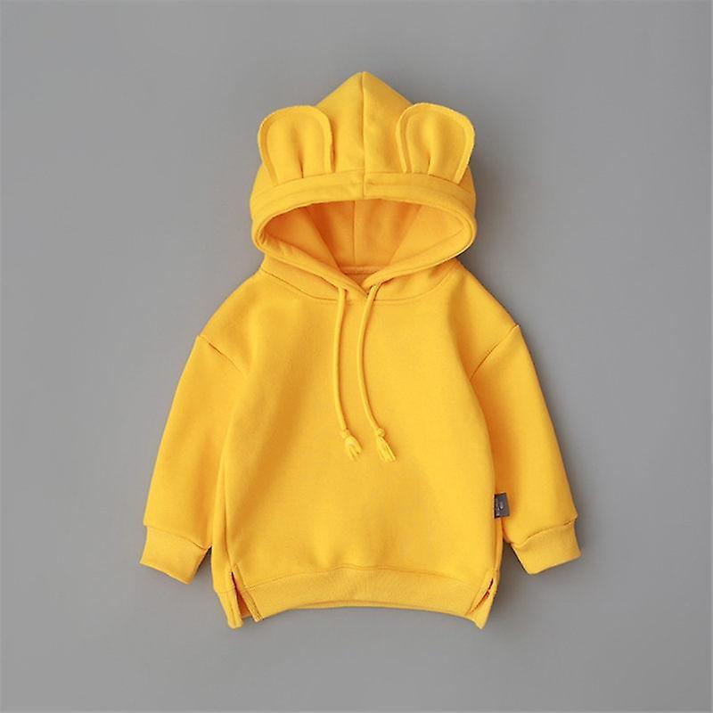 Slowmoose Cartoon 3d Ear Hoodie Sweatshirt For Newborn Yellow 12M