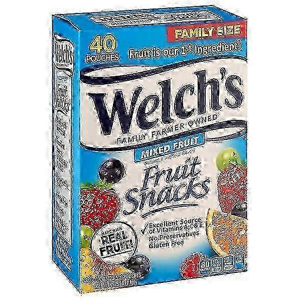 Welch's Mixed Fruit Snacks Family Size, 40 Packs