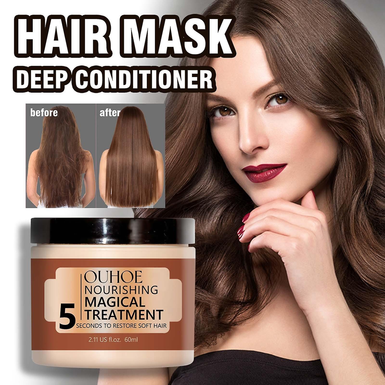 Kakanwo Hair Mask Deep Conditioner - Repair and Moisturize Dry or Damaged Hair Coffee Free Size