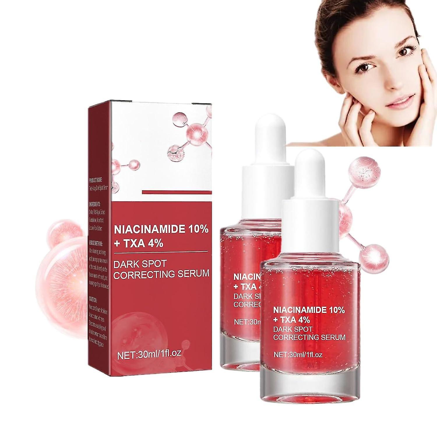 Hxetlv Dark Spot Correcting Serum, 10% Niacinamide+ 4% Tranexamic Acid, Anti-Aging Dark Spot Correcting Serum, Nicotinamide Serum 2pcs