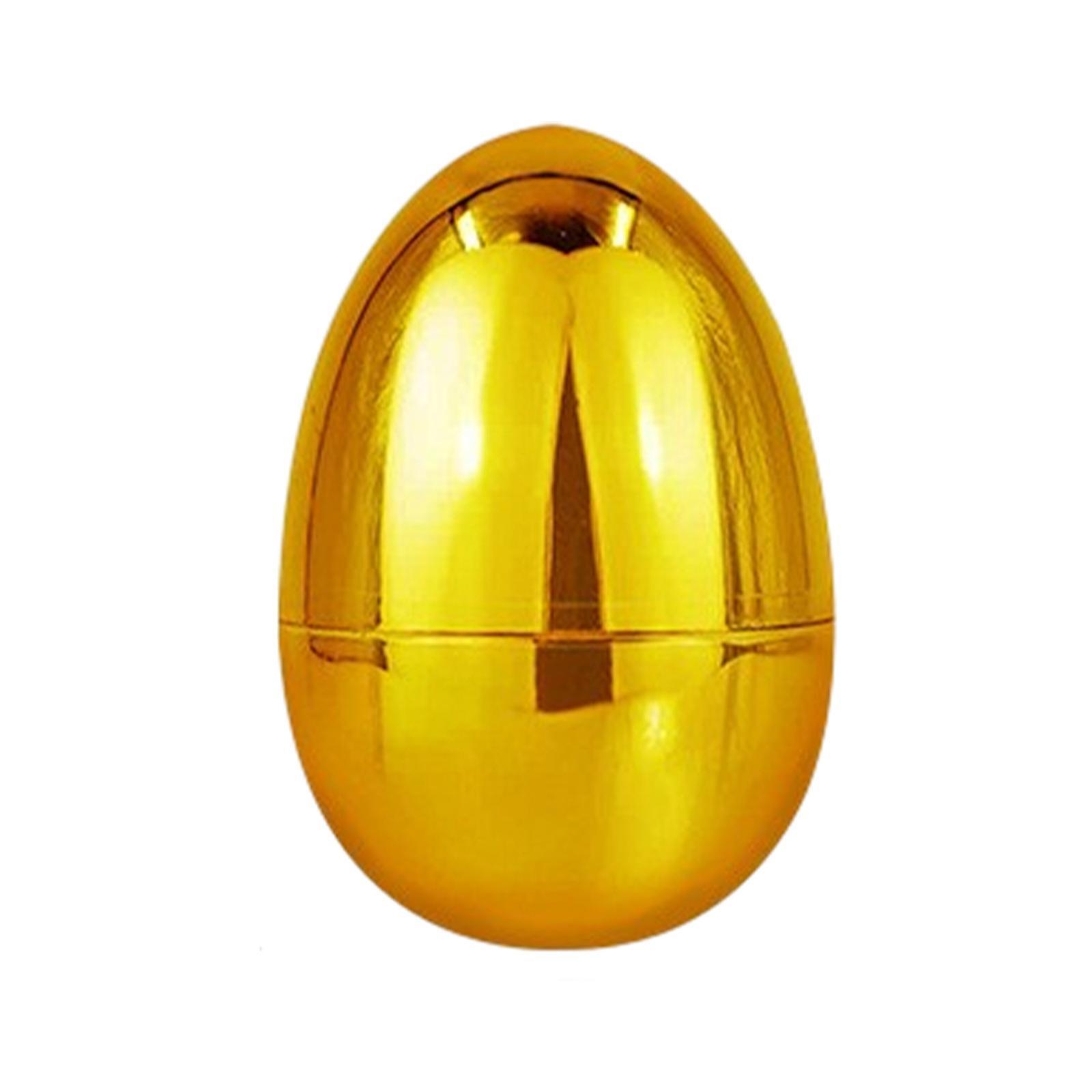 Taishh Golden Eggs Plastic Easter Eggs Fillable Surprise Empty Eggs For Easter Eggs Game Eggs Toddler Toy Basket Stuffers Toys Filling Treats Gold