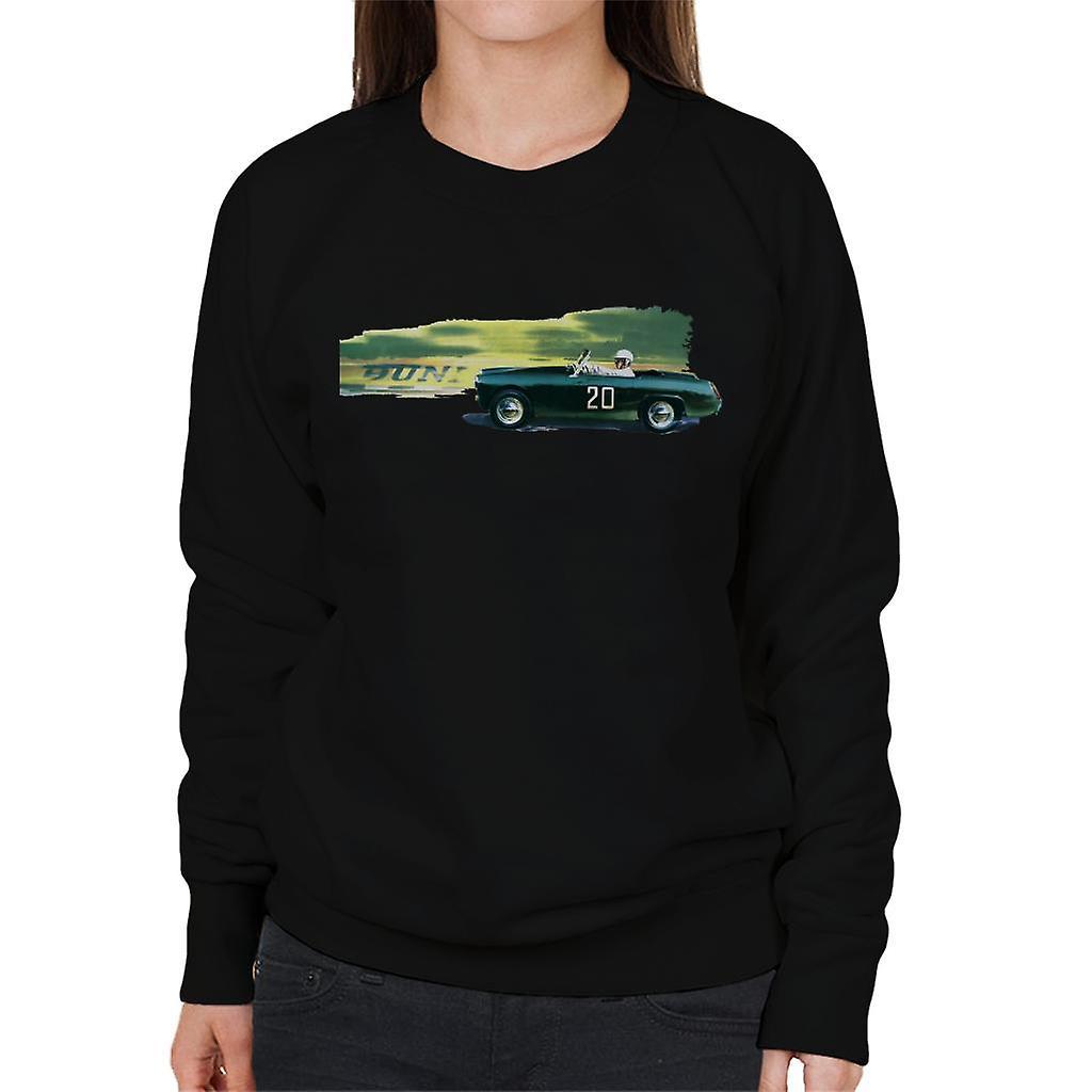 Austin Healey 20 Green British Motor Heritage Women's Sweatshirt Black XX-Large