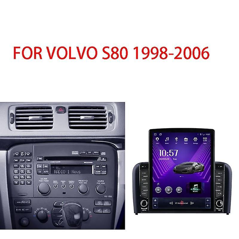 JIULUNET 9.7" Android For VOLVO S80 1998-2006 Tesla Type Car Radio Multimedia Video Player Navigation GPS