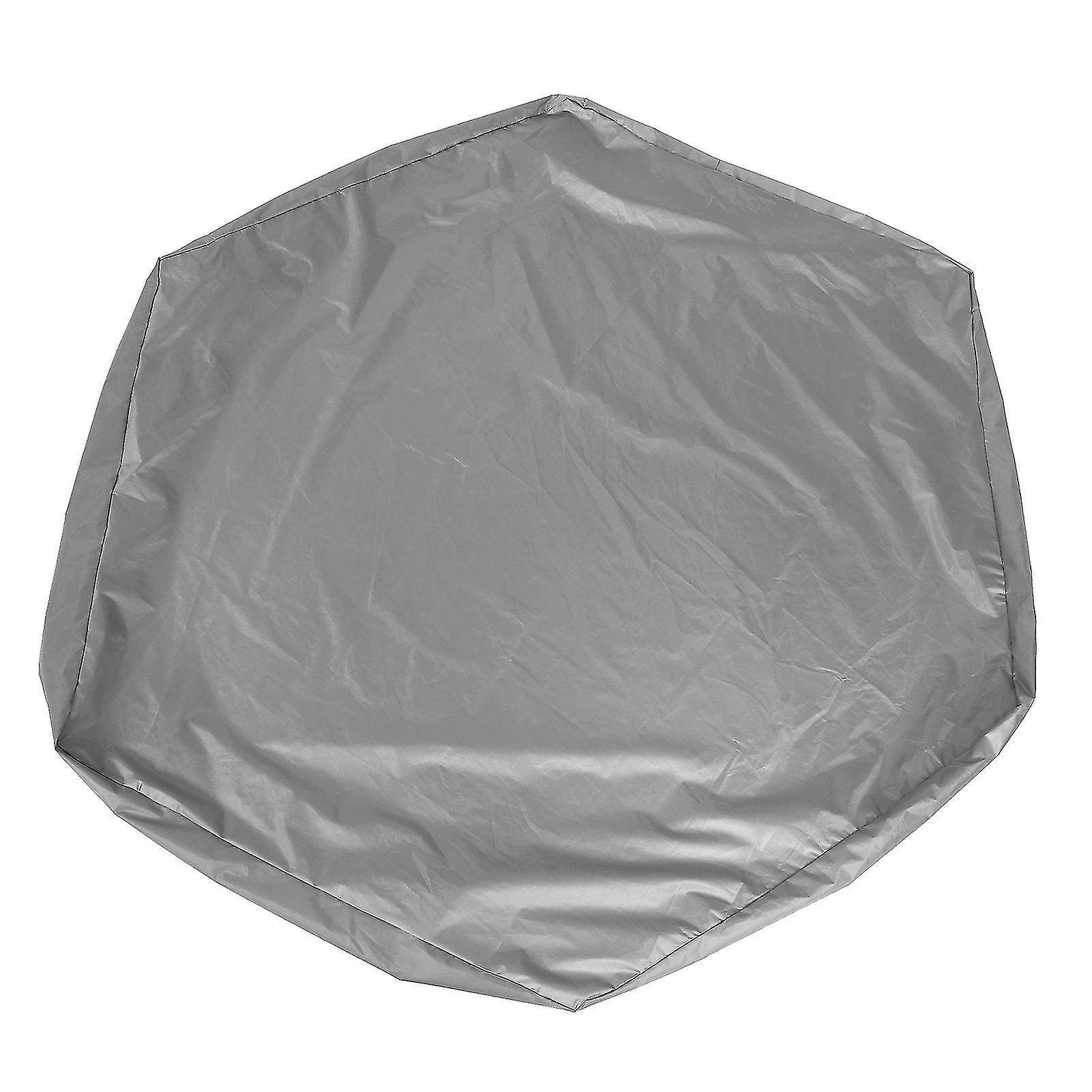 Waterproof Sand Pit Cover Children's Gray Hexagonal Sand Pit Cover - Waterproof and Sunproof - 140x110x20cm