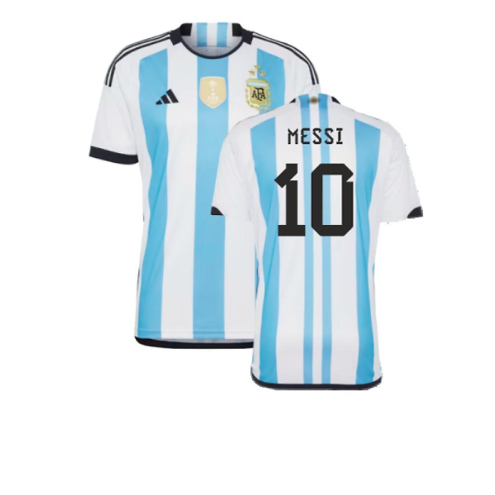 Adidas Argentina 2022 World Cup Winners Home Shirt (MESSI 10) Blue XXXL 48-50 inch Chest