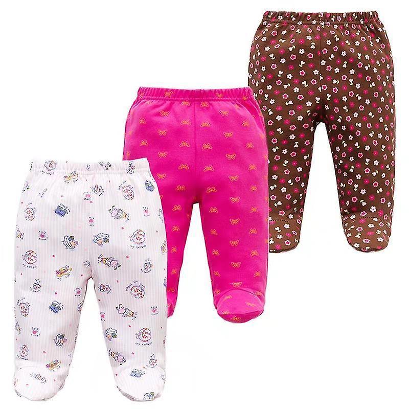 Slowmoose Footed Baby Pants, 100% Cotton Clothes 6M