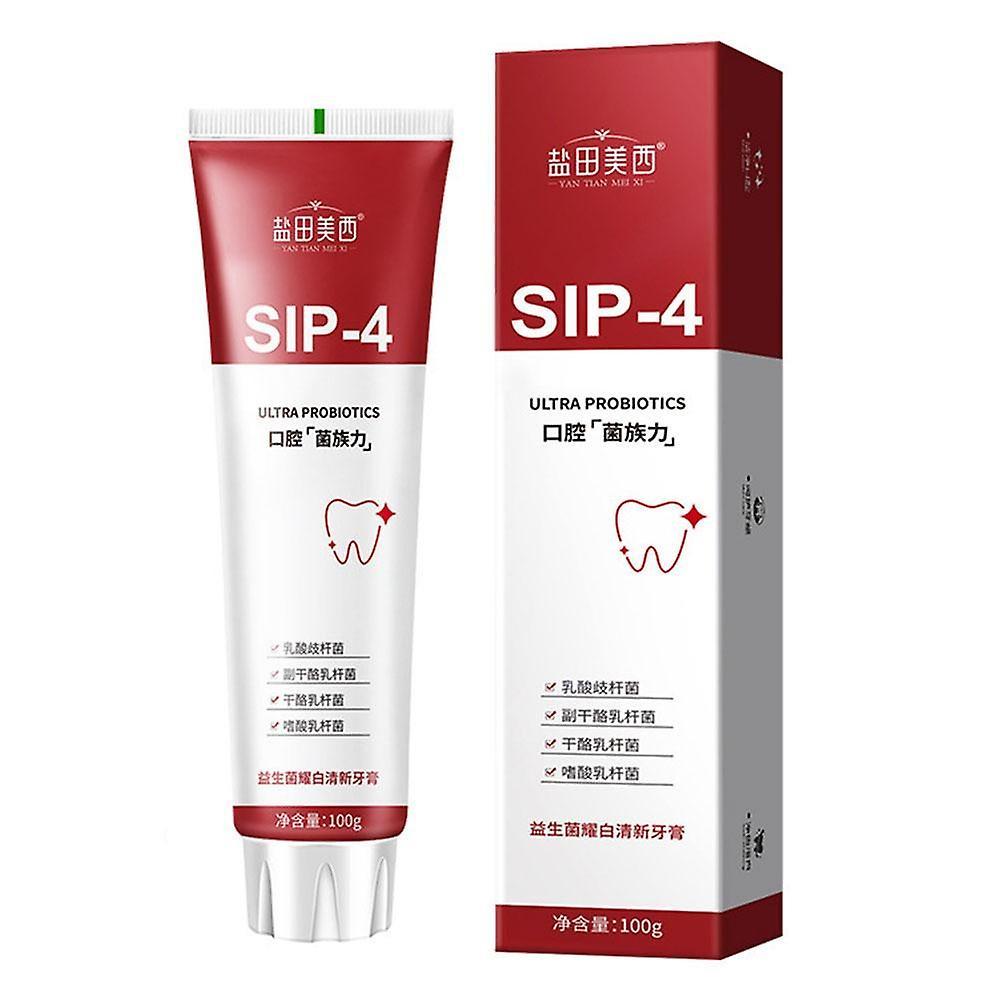 LNMHYTZ Sip-4 100g Probiotic Toothpaste Brightening & Stain Fresh Whiten Teeth Sp-4 Toothpaste Toothpaste Re