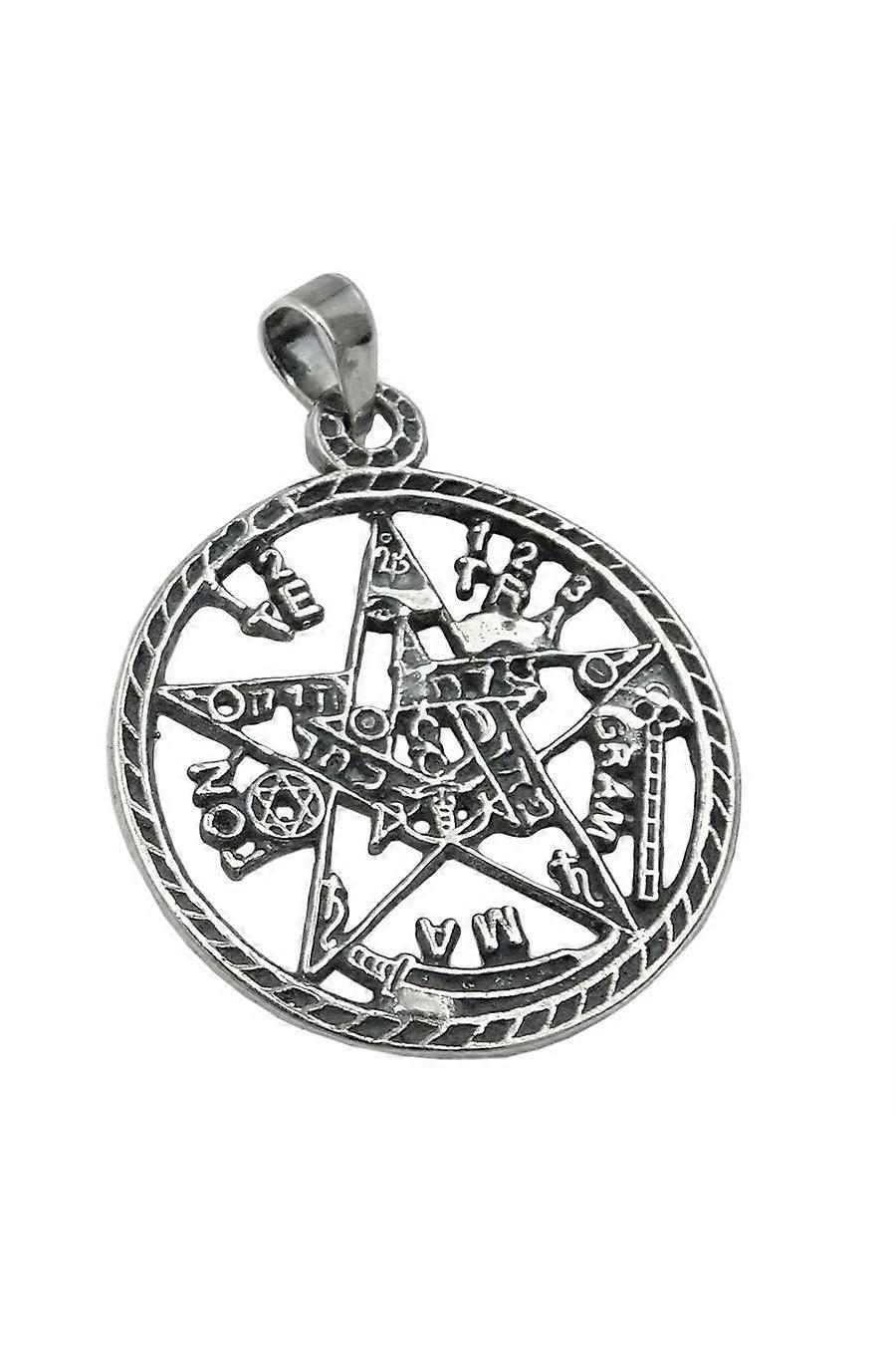 Grace Of Sweden Pendant Pentagram Oxidated Silver 925 - Gl93923