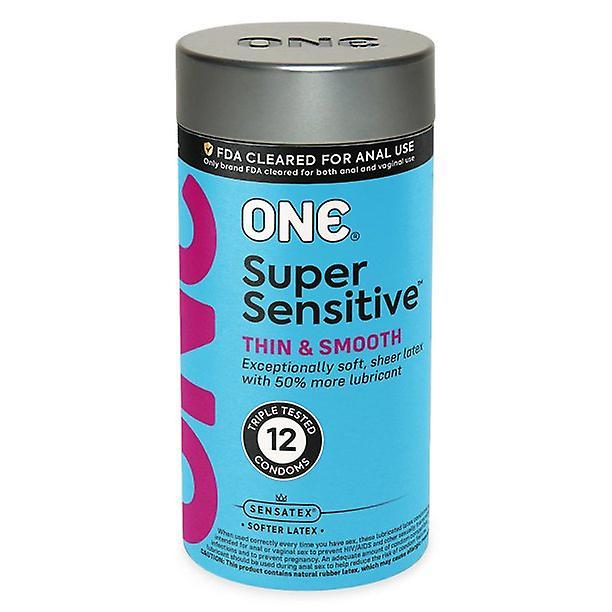 One condoms super sensitive | extra lubricated latex condoms 12 pack