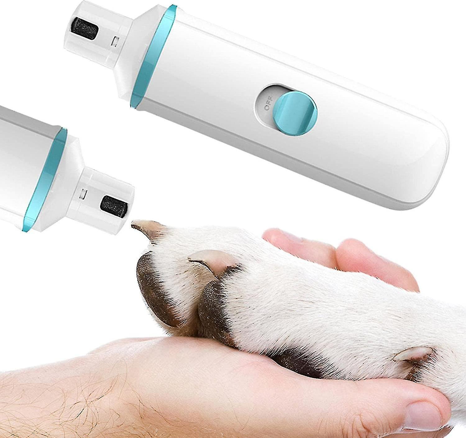 Subaoe Dog Nail Cutter, Electric Quiet Claw Cutter For Dogs, Painless Nail File, Suitable For Small To Large Dogs And Cats February1 Blue