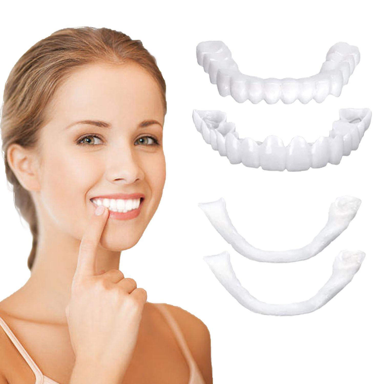 Instant Veneers Dentures Upper And Lower Teeth Artificial Braces Cosmetic Dentures Fake Teeth Braces for Men and Women