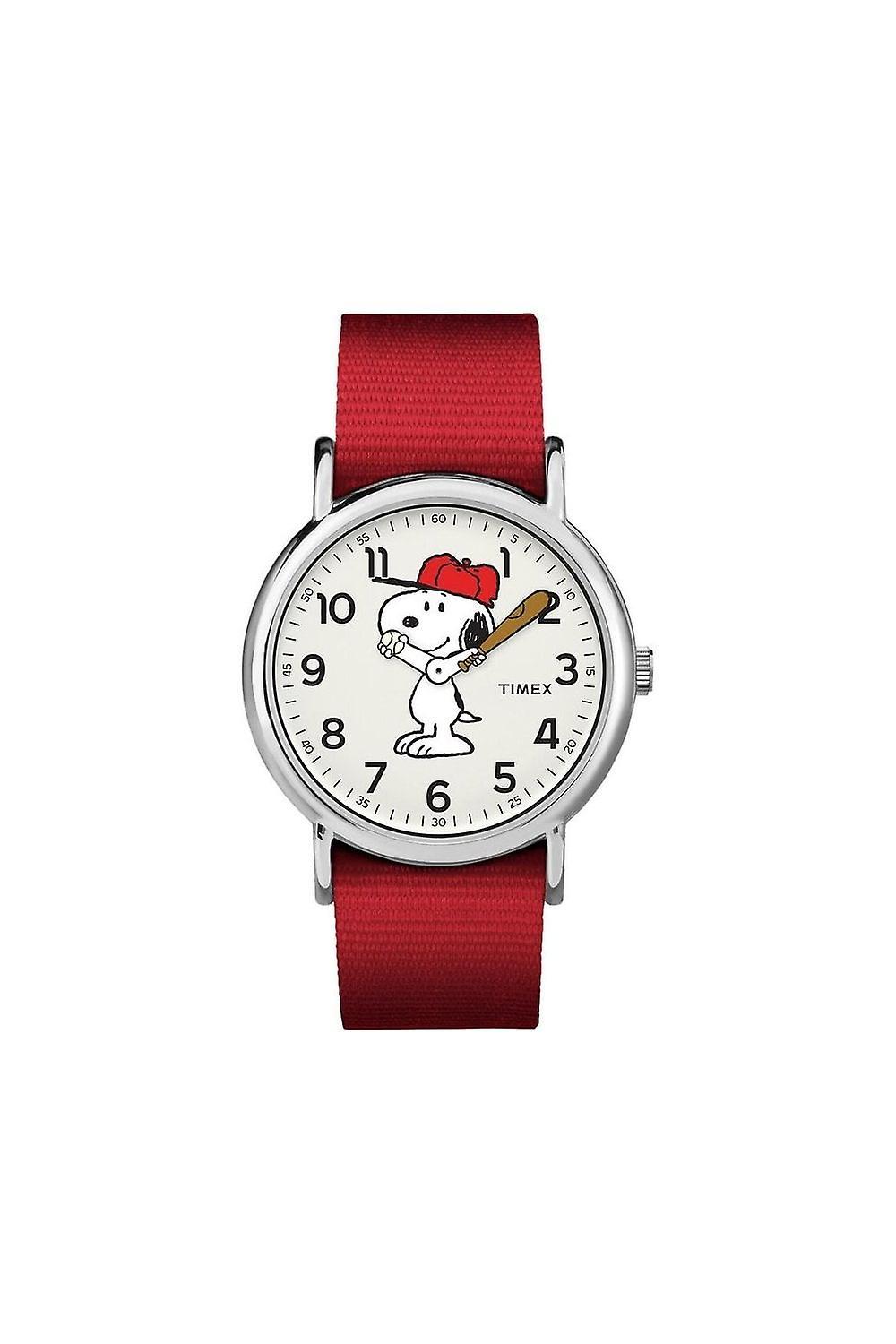 Adults Timex Peanuts Snoopy Baseball Weekender Watch TW2R41400