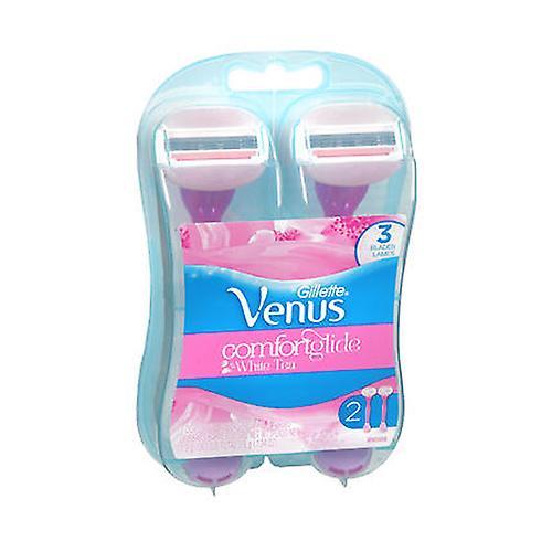 Gillette Venus Spa Disposable Razors + Shave Gel Bars, 2 Count (Pack of 1)