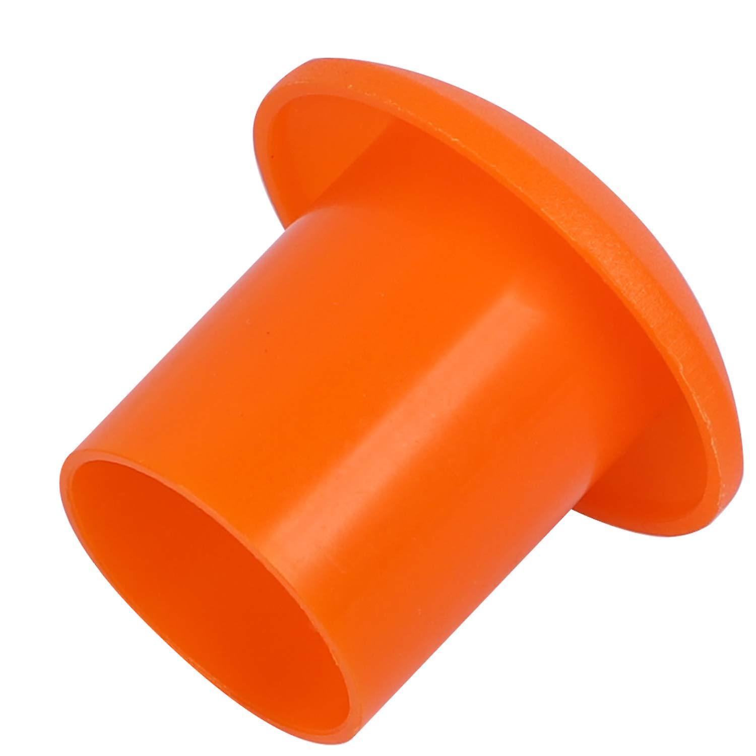 Tinor 100 Pcs Reinforcing Steel Helmet, Orange Plastic Mushroom Reinforcing Steel Cap End Identification Reinforcing Steel Mushroom