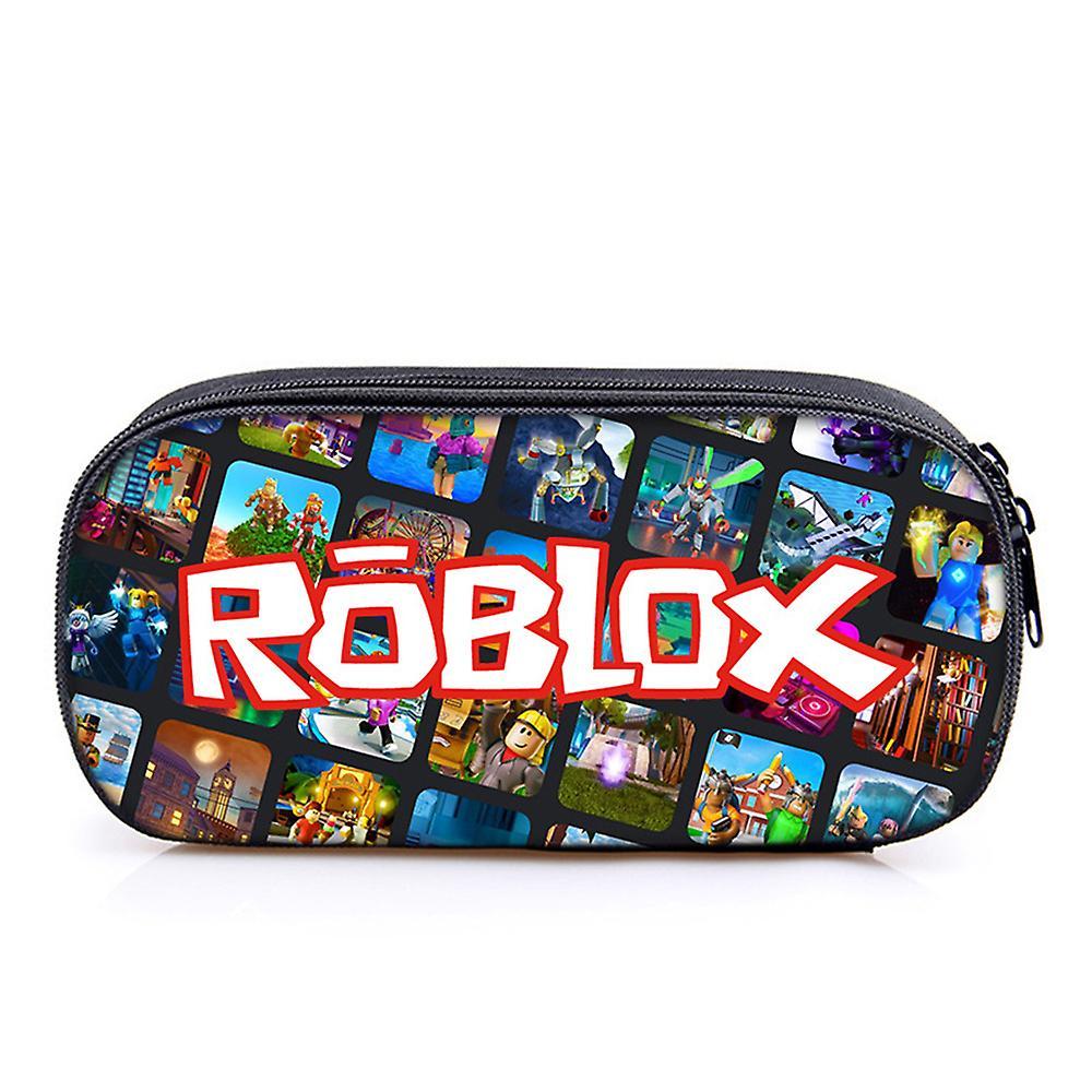 Bestdaily 2023 Roblox Game 3d Printing Large Capacity Pencil Case Zipper Pencil Pouch Stationery Bag For Fans Kids Boys Girls Student Back To School E