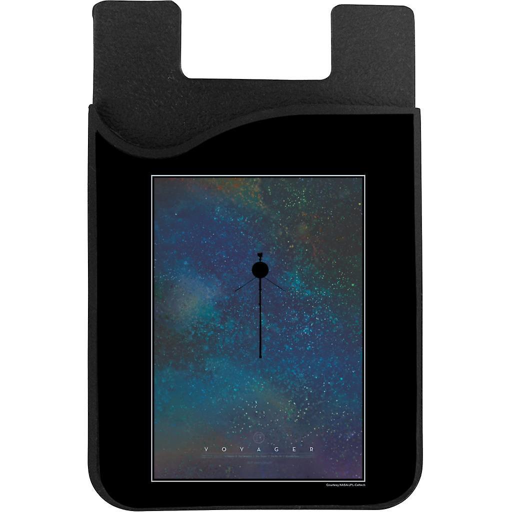 NASA Voyager Interplanetary Travel Poster Phone Card Holder Black 5.5cm x 8.5cm