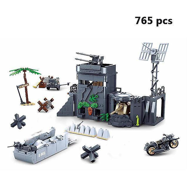 World War 2 Military Vehicle Tank Panzer Plane Truck Model Building Blocks Jeep  German Soviet Army Weapon Construction Toys - Blocks - 0861 no box