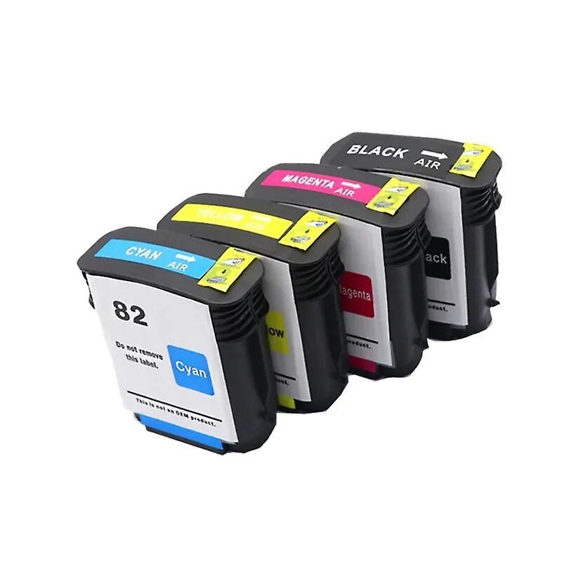 Jiechannel New Compatible 82 10 C4844a Ch565a C4911a C4912a C4913a  Ink Cartridge For Hp Designjet 500 800 815 820 510 111 Printer 1Set