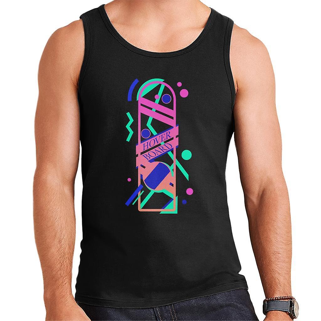 Back to the Future Hoverboard Vaporwave Men's Vest Black Medium