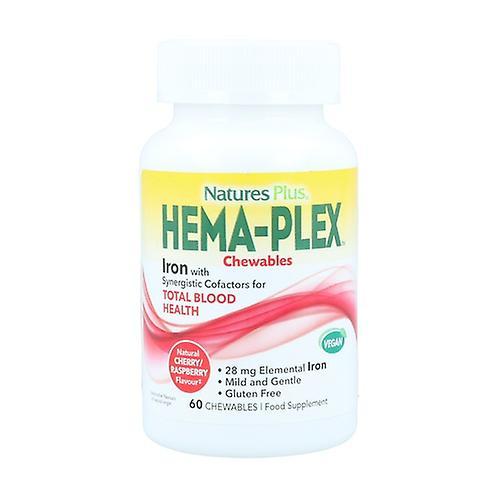 Nature's Plus Chewable Hema-Plex 60 chewable tablets