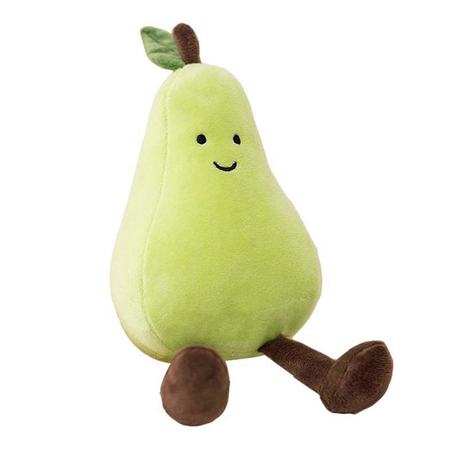 Hislaves Fruit Plush Toy Lovely Banana Peach Pear Eggplant Cartoon Doll Plushies Ornament Soft Fruit Stuffed Doll