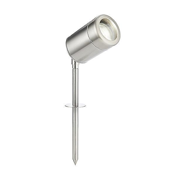 Saxby Lighting (Poole) Odyssey Outdoor Spike IP65 7W Brushed Stainless Steel & Clear Glass - GU10