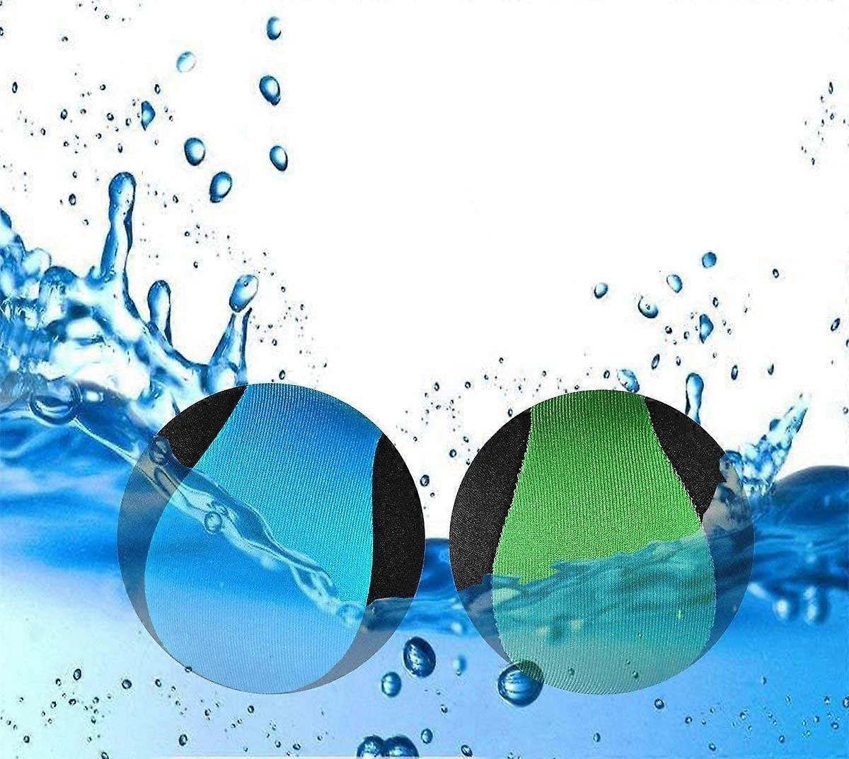 Linkrunning 2 Pack Water Ball Funny Pool Toys Balls Bounce On The Water Soft Quick-drying Lycra Ball Water Fun Water Sports Games For Pool Beach