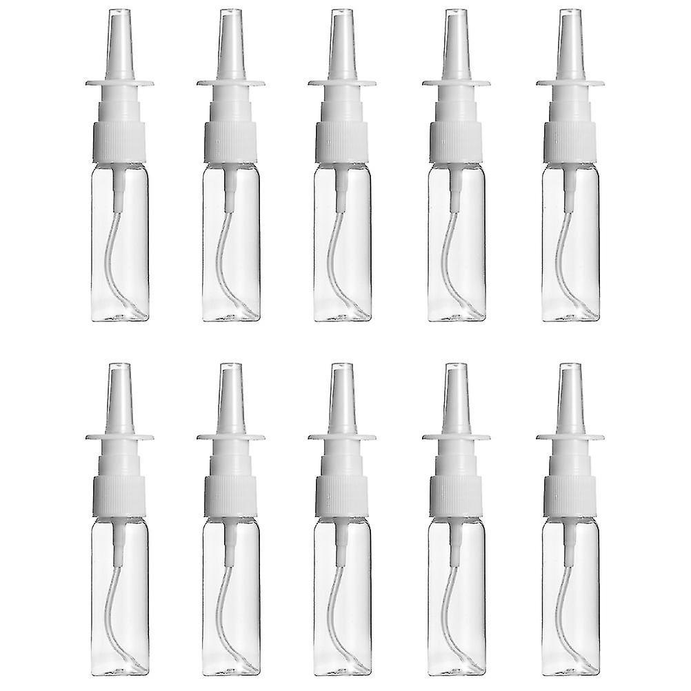 Yozhiqu 10pcs Portable Spray Bottles Empty Bottles Long Nose Spray Bottle Cosmetic Bottles For Home Travel (transparent, 30ml)