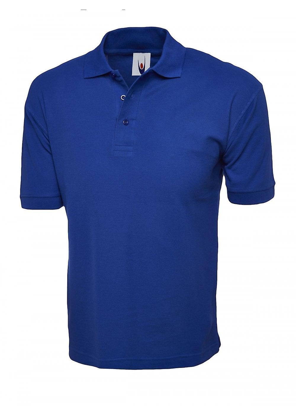 Men's Uneek Cotton Rich Poloshirt UC112 Royal Xl