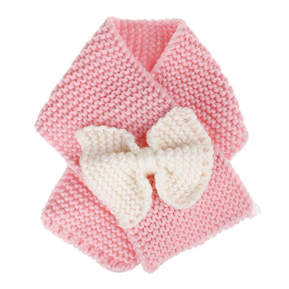 Slowmoose Cute Winter Warm,  Bow-knot Scarf Pink