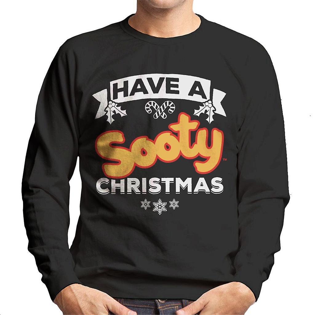 Sooty Christmas Have A Sooty Christmas Men's Sweatshirt Black Large