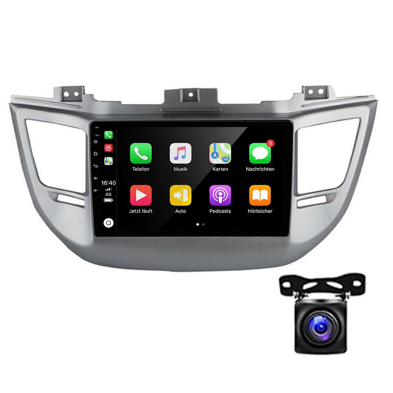 Unbrand For Hyundai Tucson 2015-2019 Carplay Android 12 Car Stereo Radio GPS Navi ft