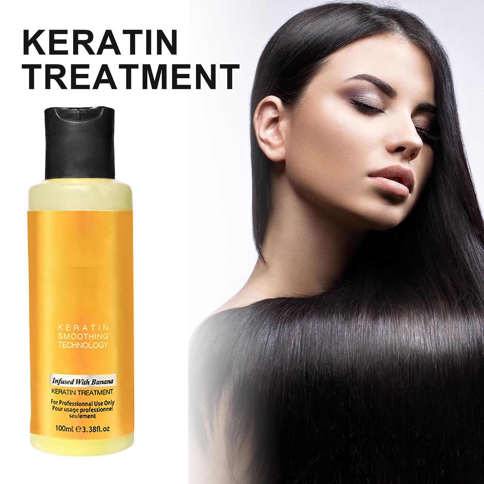 Frusde Keratin Protein Conditioner, Intensive Molecular Keratin Magical Hair Treatment Mask Hair Conditioner, Repairs Damage Hair Root 3pcs