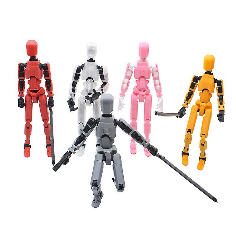 Unbrand Multi-jointed Movable Robot 3d Printed Mannequin Toyslucky 13 Dummy Action Gray