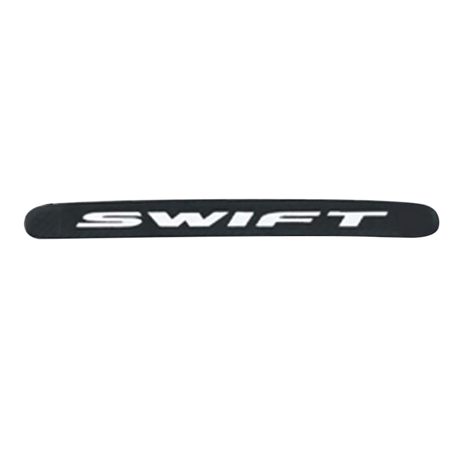 Monnadu Carbon Fiber Rear Brake Light Lamp Car Sticker Decoration Cover for Suzuki Swift Black without Hole